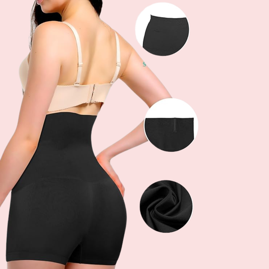 High-Waist Seamless Body Shaper Shorts for Tummy, Waist & Thigh Control
